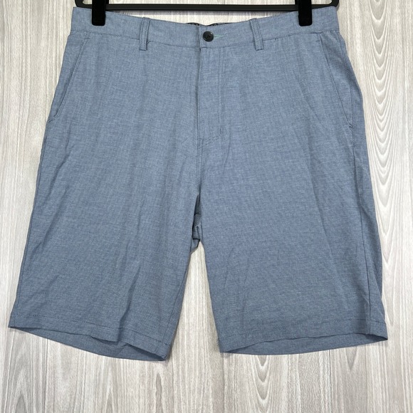 KNQR Other - KNQR Hybrid Shorts Mens 34 Blue Micro-stripe Stretch Performance Outdoor EUC